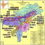 Map showing the Centrally Protected Monuments of Guwahati Circle